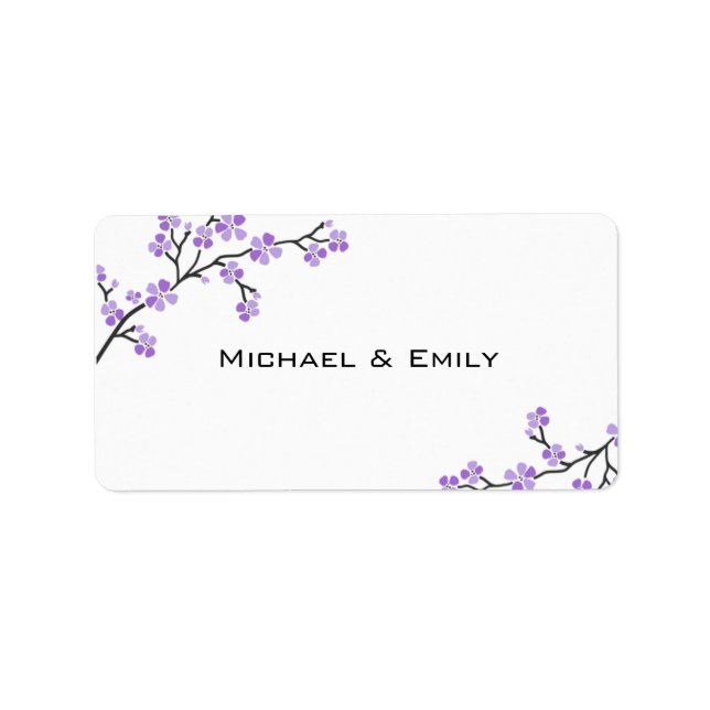 Wedding Favour Labels (Front)
