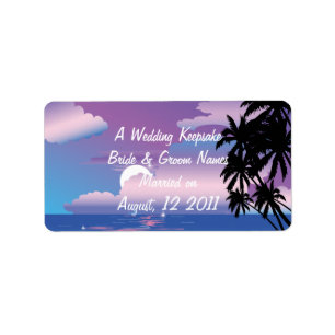 Wedding Favour Lip Balm Tube Label