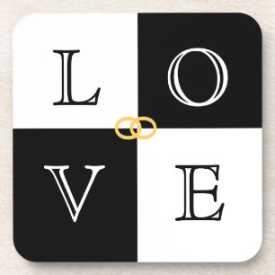 Wedding Favour Love Coaster Set