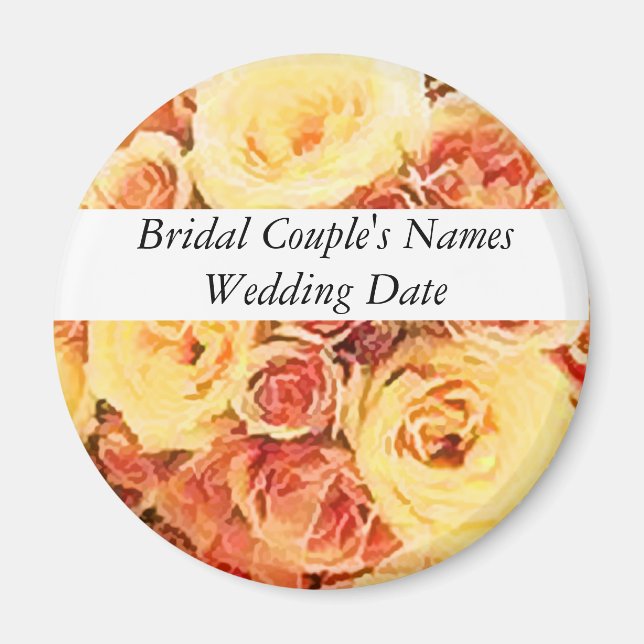 Wedding Favour Magnet Template (Front)