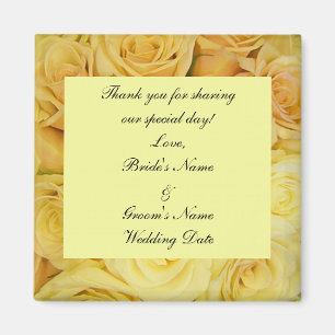 Wedding Favour Magnet Template