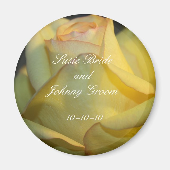 Wedding Favour Personalised Magnets (Front)
