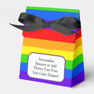 Wedding Favour - Personalizable Rainbow Design Box