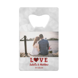 Wedding Favour Photo Love Forever Red Heart