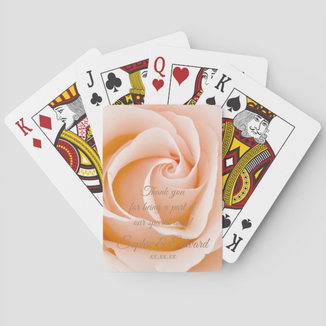 Wedding Favour Playing Cards : (Back)