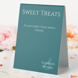 Wedding Favour Sign-Emerald Green-