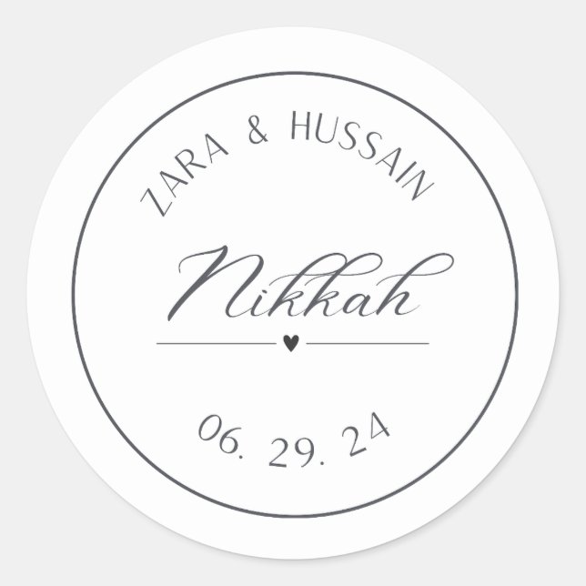 Wedding favour Sticker, custom stickers (Front)