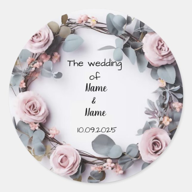 Wedding favour stickers  (Front)