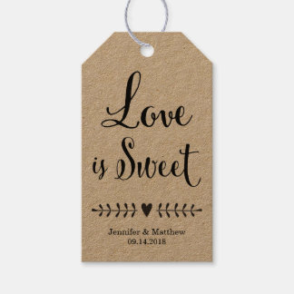 Wedding favour tags / Kraft wedding favour tags