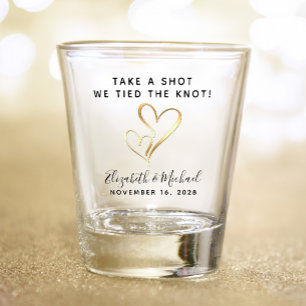 Wedding Favour Take A Shot We Tied The Knot Shot Glass