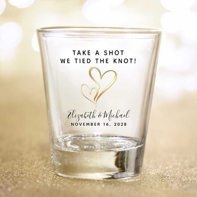 Wedding Favour Take A Shot We Tied The Knot Shot Glass (Creator Uploaded)