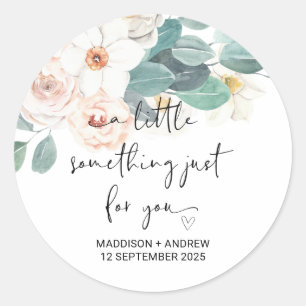 Wedding Favour Thank You From Bride Groom  Favour  Classic Round Sticker