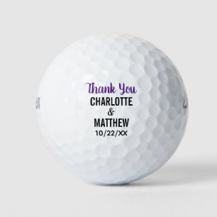 Wedding Favour Thank You Golf Balls