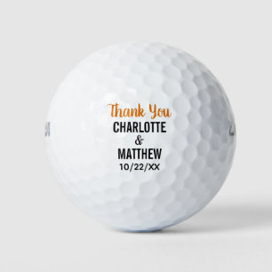 Wedding Favour Thank You Golf Balls