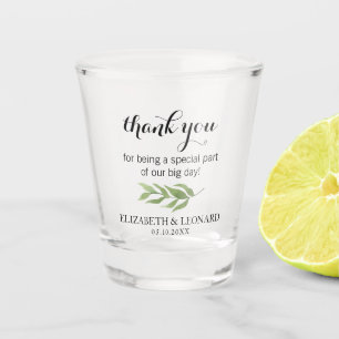 Wedding Favour Thank you Shot Glass