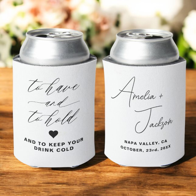 Wedding Favour To Have and To Hold Can Cooler (Creator Uploaded)