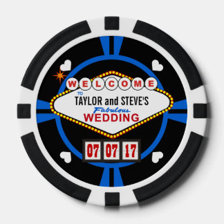 Wedding Favour Vegas Casino Poker Chips
