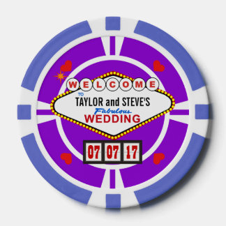 Wedding Favour Vegas Casino Poker Chips