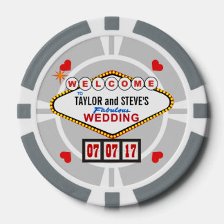 Wedding Favour Vegas Casino Poker Chips