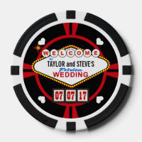 Wedding Favour Vegas Casino Poker Chips