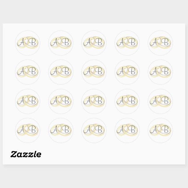 Wedding Favours Classic Round Sticker (Sheet)