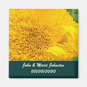 Wedding Favours Custom Names Wedding Date Magnet