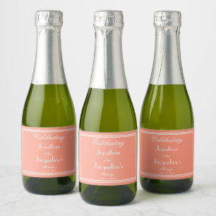 Wedding Favours Modern Cute Mini Sparkling Wine Label