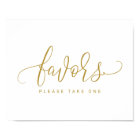 Wedding Favours Sign - Bounce Script (Flat Gold)