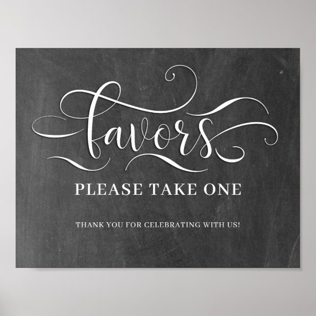 Wedding Favours Sign - Please Take One (Front)