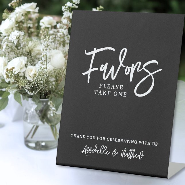 Wedding Favours Table Sign (Wedding Favors Table Sign)