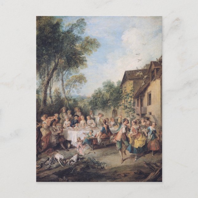 Wedding Feast in the Village Postcard (Front)