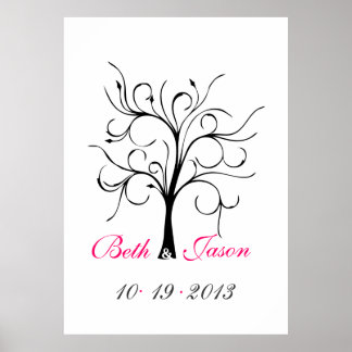 Wedding Finger Print Tree