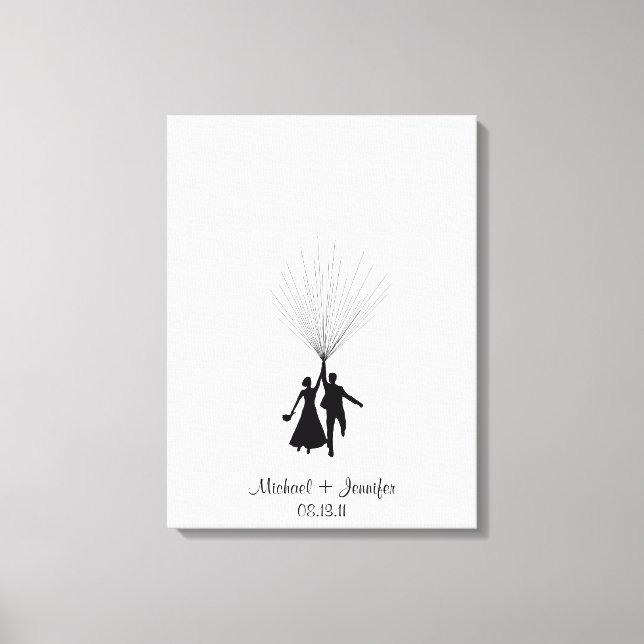 Wedding Fingerprint Balloon Guestbook (Front)