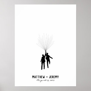 Wedding Fingerprint Balloon Guestbook