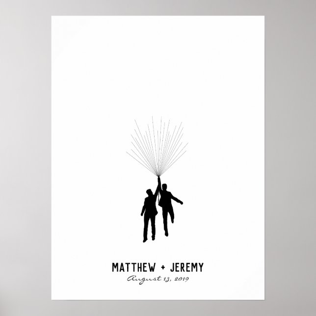 Wedding Fingerprint Balloon Guestbook (Front)