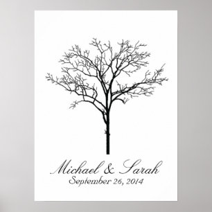 Wedding Fingerprint Tree Guestbook