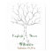Wedding Fingerprint Tree Poster