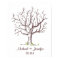 Wedding Fingerprint Tree Poster (Brown)