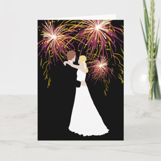 Wedding Fireworks Card (Front)