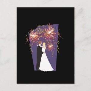 Wedding Fireworks Save The Date Postcards