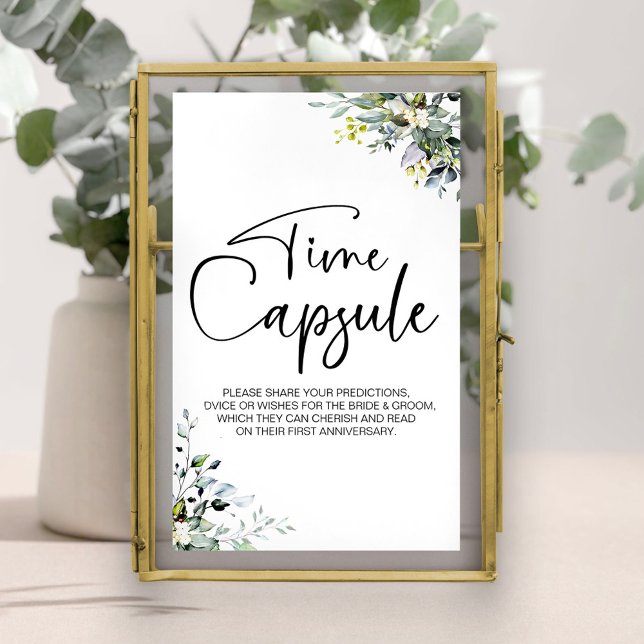 Wedding First Anniversary Time Capsule Sign (Creator Uploaded)