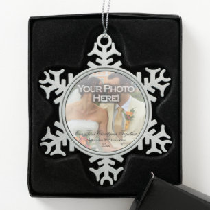 Wedding ~ First Christmas Photo Ornament