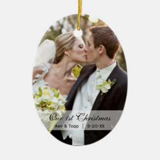 Wedding  |  First Christmas Photo Ornament