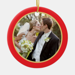 Wedding     First Christmas Photo Ornament
