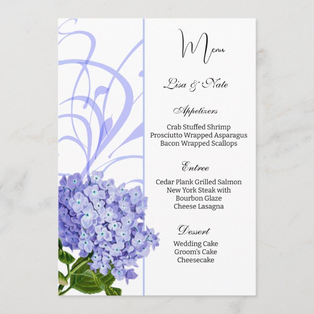 Wedding Flat Menu (Front)