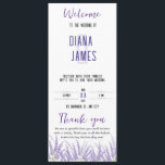 Wedding Flat Program Programme<br><div class="desc">Elevate the charm of your wedding ceremony with our Lavender Theme Wedding Flat Program – a delightful addition to our enchanting wedding stationery collection. Infused with the soothing beauty of lavender, this program is designed to perfectly complement your dream wedding. Immerse your guests in the romance of the moment with...</div>