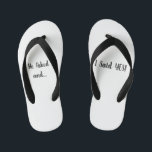 Wedding Flip Flops<br><div class="desc">A fun way to show you are engaged</div>