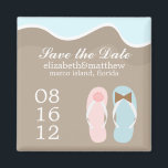 Wedding Flip Flops Magnet<br><div class="desc">Wedding flip flops custom magnets.
 Matching items</div>
