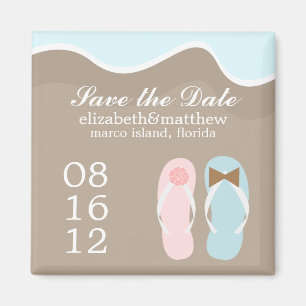Wedding Flip Flops Magnet