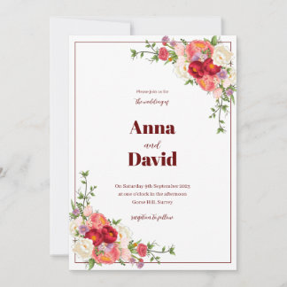 Wedding Floral Invitation
